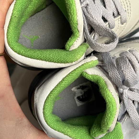 Toddler Retro Air Jordan 4c Reflective Gray and Green - Picture 5 of 7